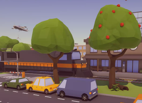 Unity3d:低面多边形大都市 Low Poly Megapolis